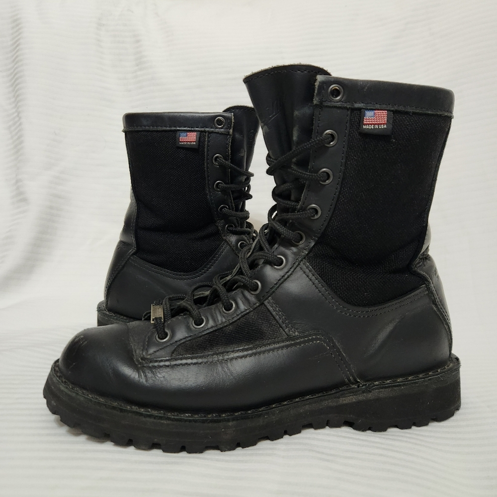 DANNER Acadia Leather Boots 8" Gore-Tex 21210 BLACK Made in USA Sz 8.5